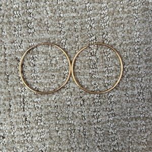 Stella and Dot Gold Hoop Earrings